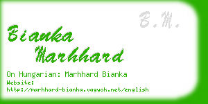 bianka marhhard business card